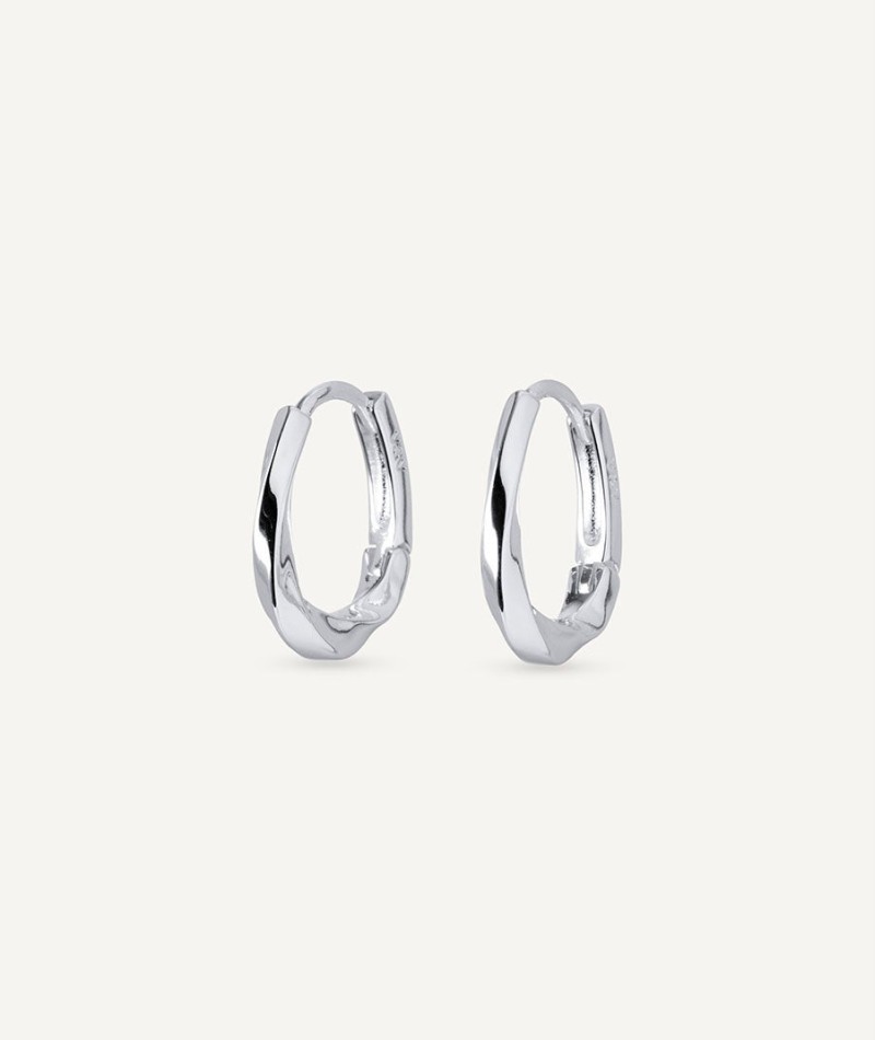 Earrings Wave Hoop