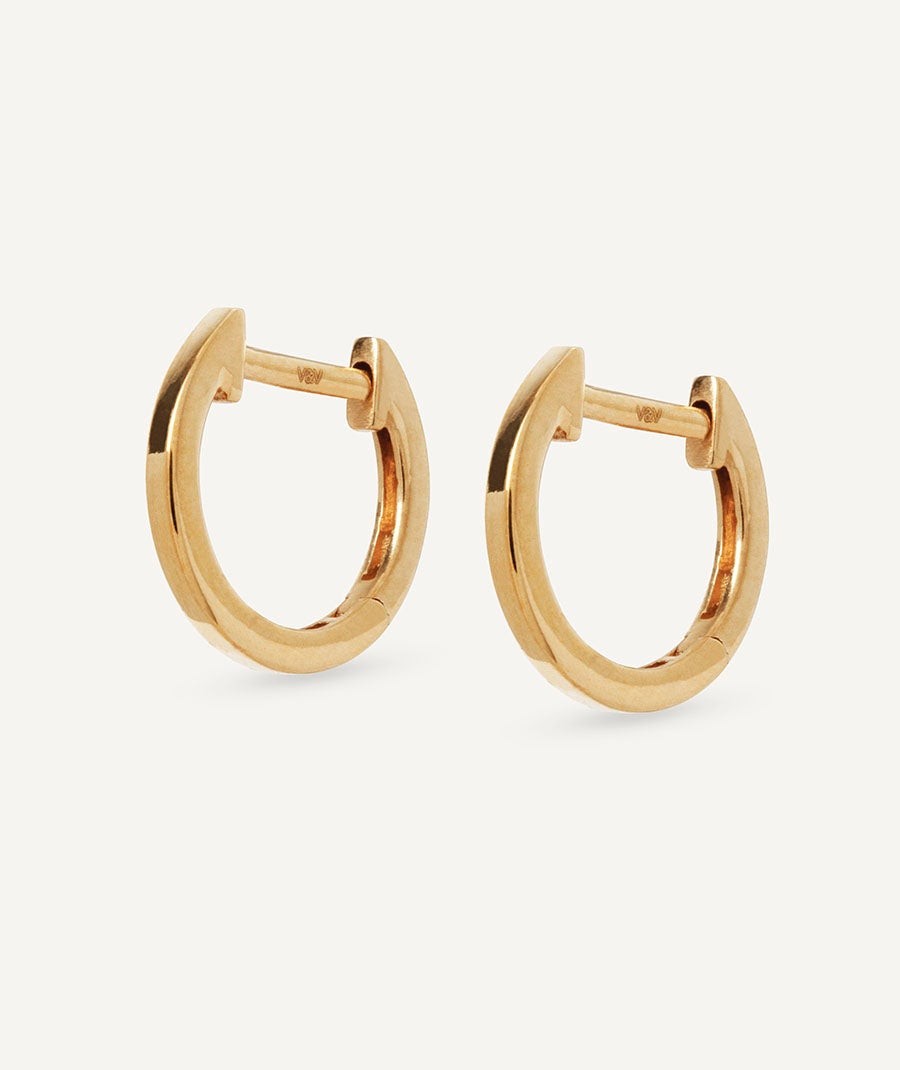 Gold mini hoop earrings