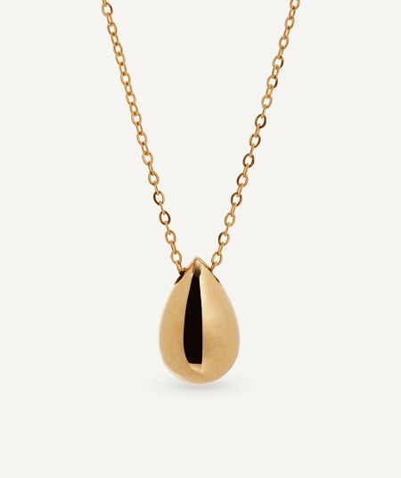 Gold pear necklace