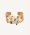 Bracelet Guida 18 Kt Gold Plated natural stones