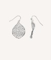 Long openwork Silver Earrings