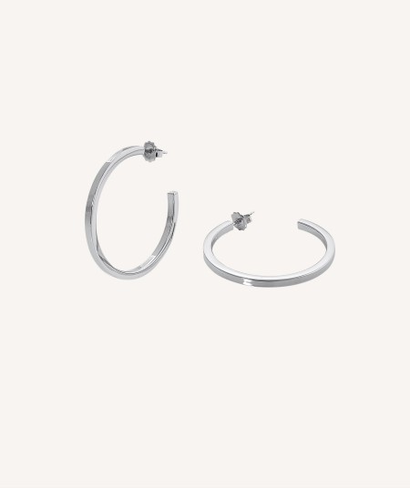 Earrings Hoop Square