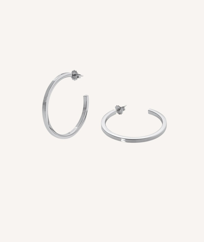 Earrings Hoop Square