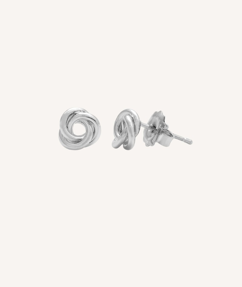 Silver Knot Earrings S