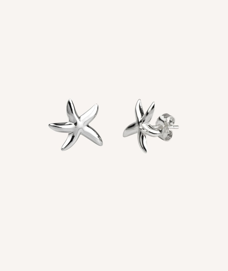 Starfish Silver Earrings