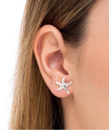 Starfish Silver Earrings