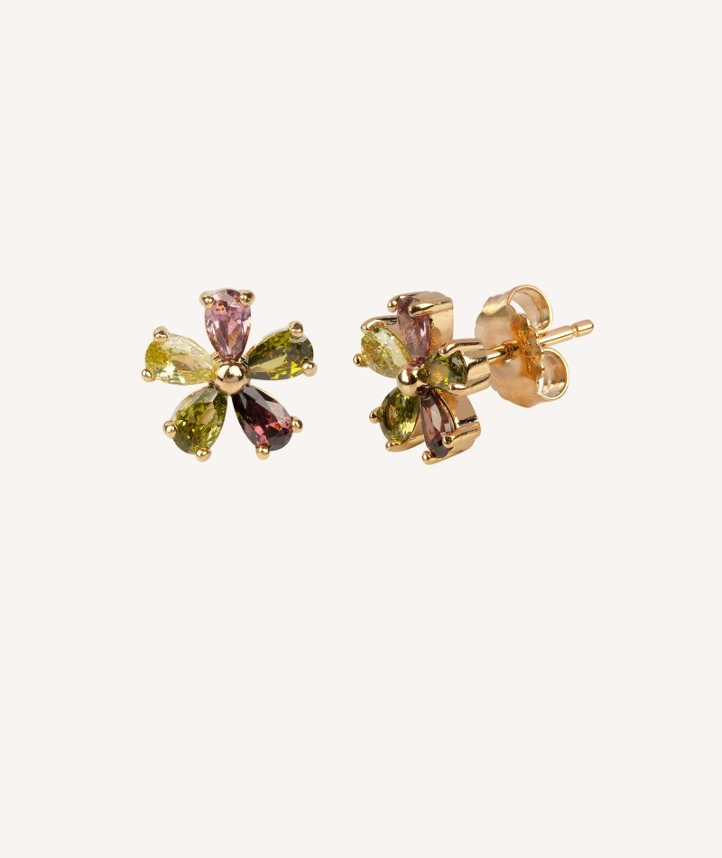 Earrings Multicolor flower