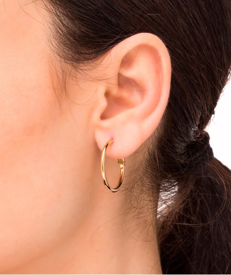 Earrings Half-round Hoop