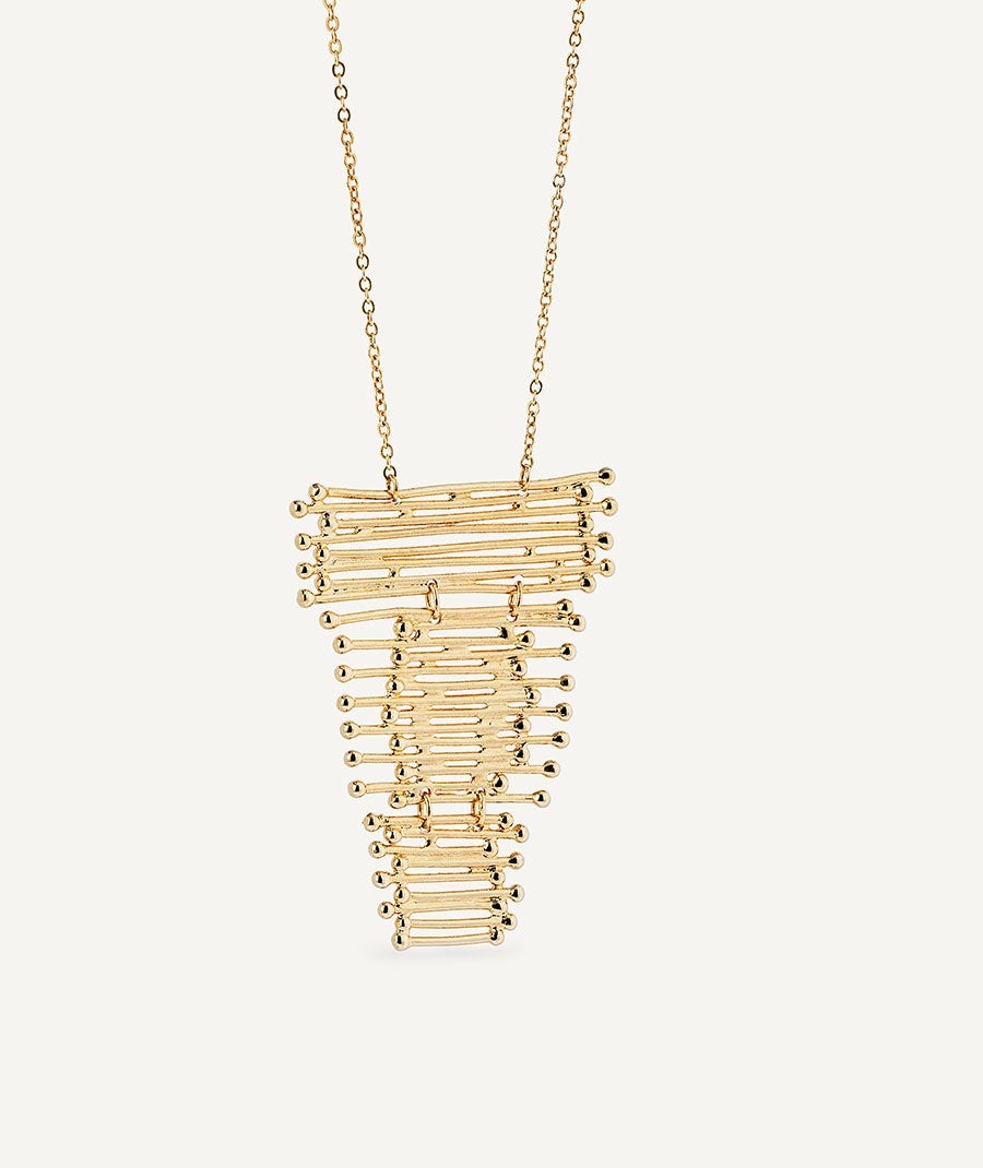 Necklace Redosa collection Esenciales 18 Kt Gold Plated strips