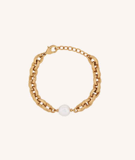 Bracelets Marina chain cultured pearl