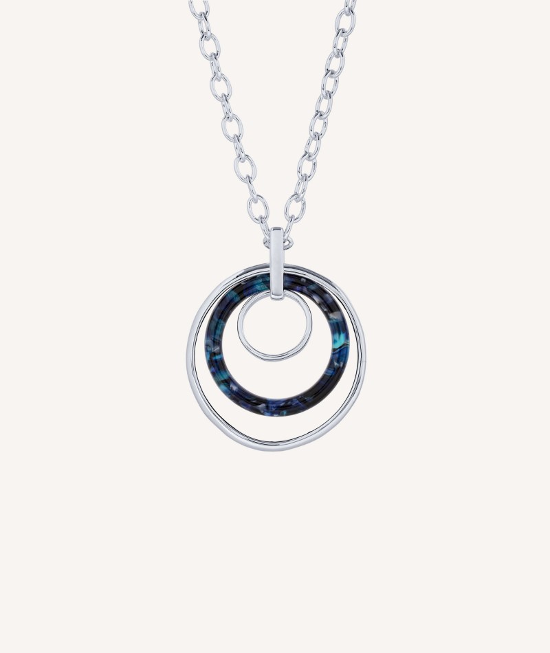 Pendant colletion Eva Hoop carey blue