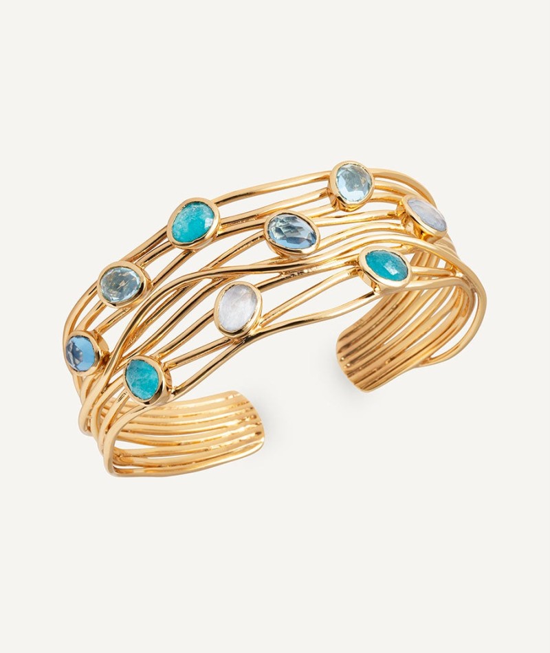 Pulsera Aqua con Piedras Naturales