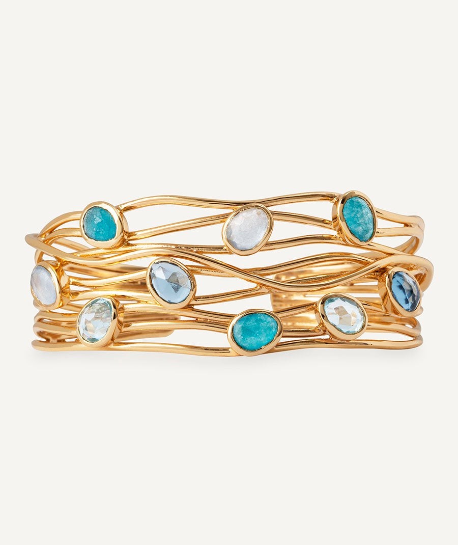 Pulsera Aqua con Piedras Naturales