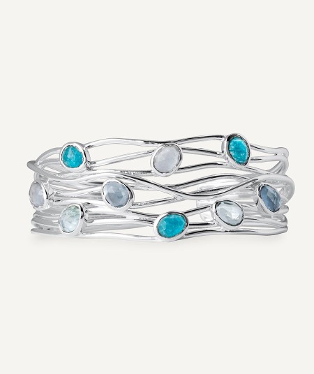 Aqua Bracelet with Natural Stones